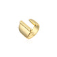 Zenat Letter Adjustable Stainless Steel Ring