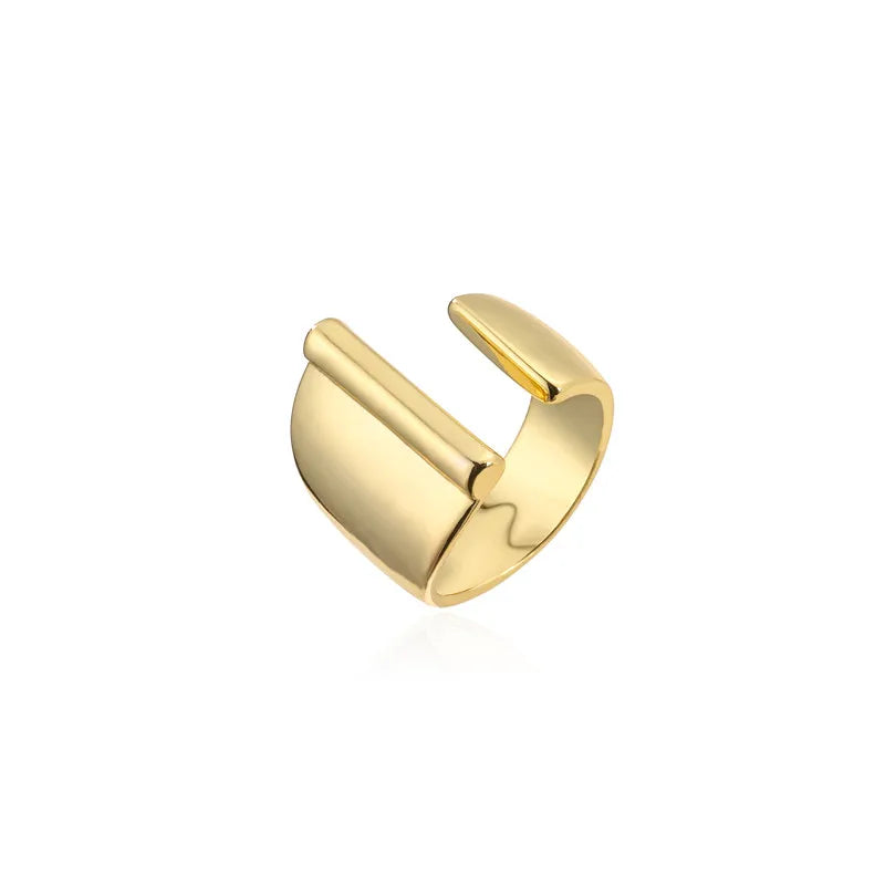 Zenat Letter Adjustable Stainless Steel Ring