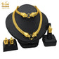 Zenat Luxury Indian style Jewelry Sets 24K Golden