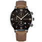 Zenat Geneva Wristwatch Alloy Case Leather