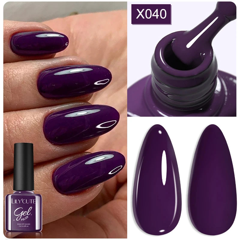Zenat Red Autumn Winter Gel Nail Polish