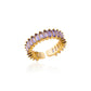 Zenat Mini Green Zircon Adjustable Ring