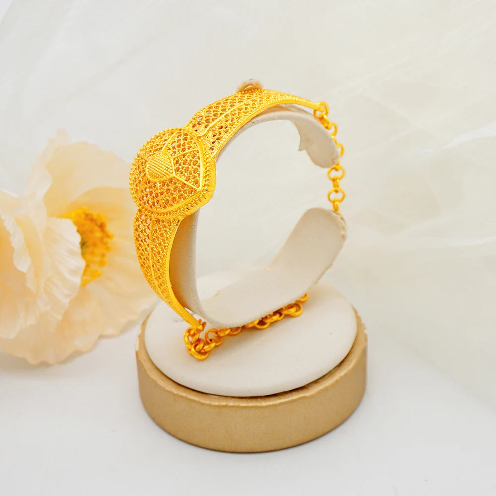 Zenat Dubai 24K Gold Plated Wedding Jewelry Set
