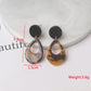 Zenat Brown Beer Bottle Pendant Drop Earrings for Women