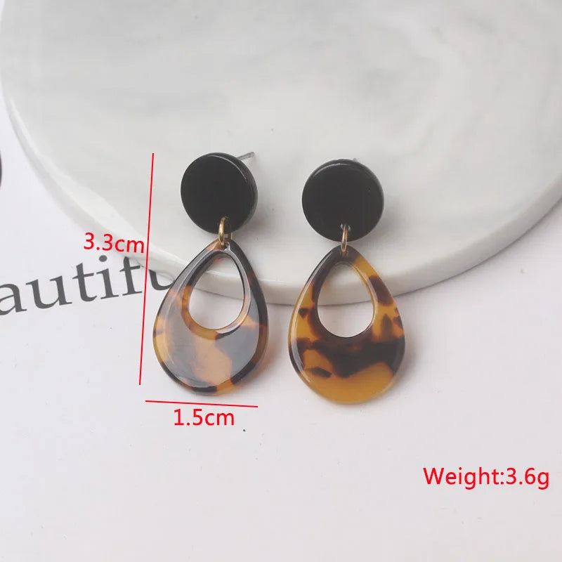 Zenat Brown Beer Bottle Pendant Drop Earrings for Women