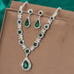 Zenat 3PC Water Drop Copper Chain Jewelry Set
