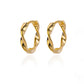 Stainless Steel Evil Eye Earrings for Women 2024 Trend Gold Color Round Circle Hoop Earrings Luxury Wedding Jewelry aretes