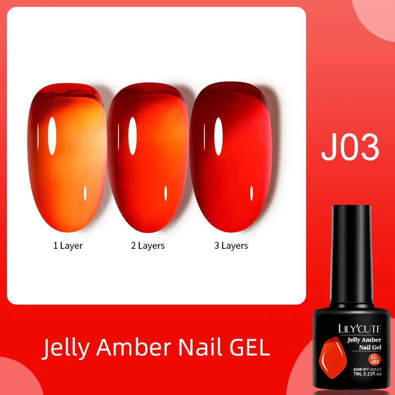 Zenat Red Autumn Winter Gel Nail Polish