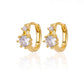 Stainless Steel Evil Eye Earrings for Women 2024 Trend Gold Color Round Circle Hoop Earrings Luxury Wedding Jewelry aretes