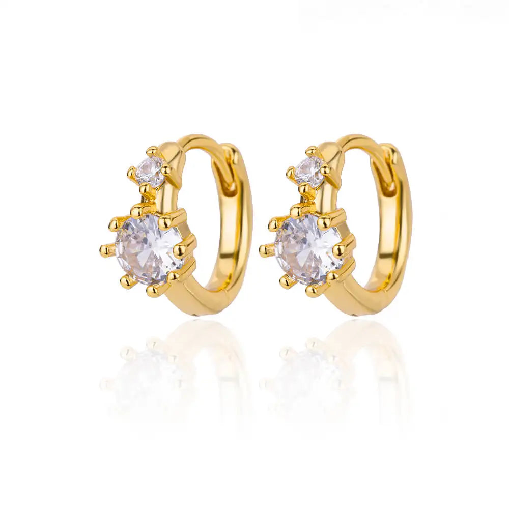 Stainless Steel Evil Eye Earrings for Women 2024 Trend Gold Color Round Circle Hoop Earrings Luxury Wedding Jewelry aretes