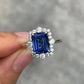 Zenat Luxury Prong Rings – Deep Blue Zircon