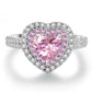 Zenat Pink Zirconia Trendy Sweet and Romantic Engagement Rings