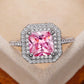 Zenat Pink Cubic Zirconia Ring for Women