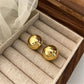 Zenat Brushed Frosted Semicircle Earrings – Luxurious 2023