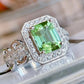 Zenat Colorful Green Cubic Zirconia Rings