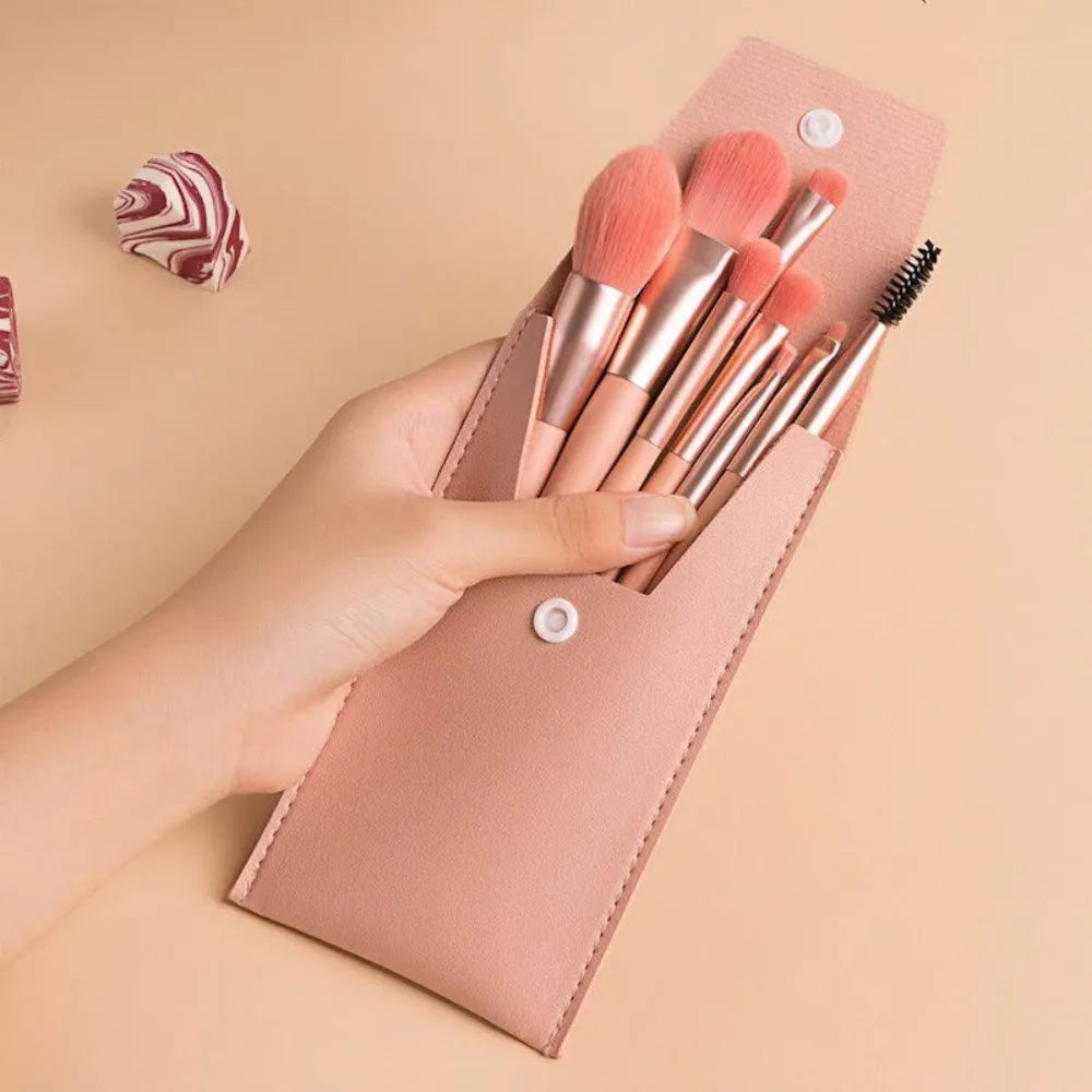 Zenat 8-Piece Premium Makeup Brush Set with Bag