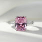 Zenat Pink Zirconia Trendy Sweet and Romantic Engagement Rings