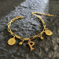 Named Letters 18K Gold-plated Stainless Steel Bracelet