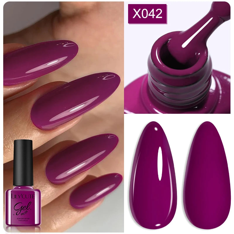Zenat Red Autumn Winter Gel Nail Polish