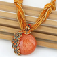 Zenat Elegant Vintage Peacock Tassel Pendant Necklace