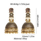 Zenat Big Gold Retro Bell Jhumka Earrings