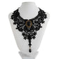 Zenat Vintage Black Lace Bead Gothic Necklace