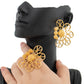 Zenat 18K Gold Earrings & Ring Set – African Design