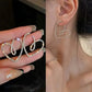 925 Silver Needle Green Flower Earrings For Women Korean Fashion Jewelry 2025 Trending Luxury Zircon Leaf Women's Stud Earrings