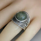Zenat Victorian Women’s Faux Turquoise Carved Ring