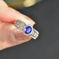 Zenat Luxury Prong Rings – Deep Blue Zircon