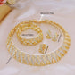 Zenat 5 Piece Bridal Set 18k Gold Plated Stylish Bow Infinity