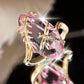 2024 New Luxury Women's Big Black Stone Ring Fashion Silver Zircon Wedding Rings Female Bride Love Engagement