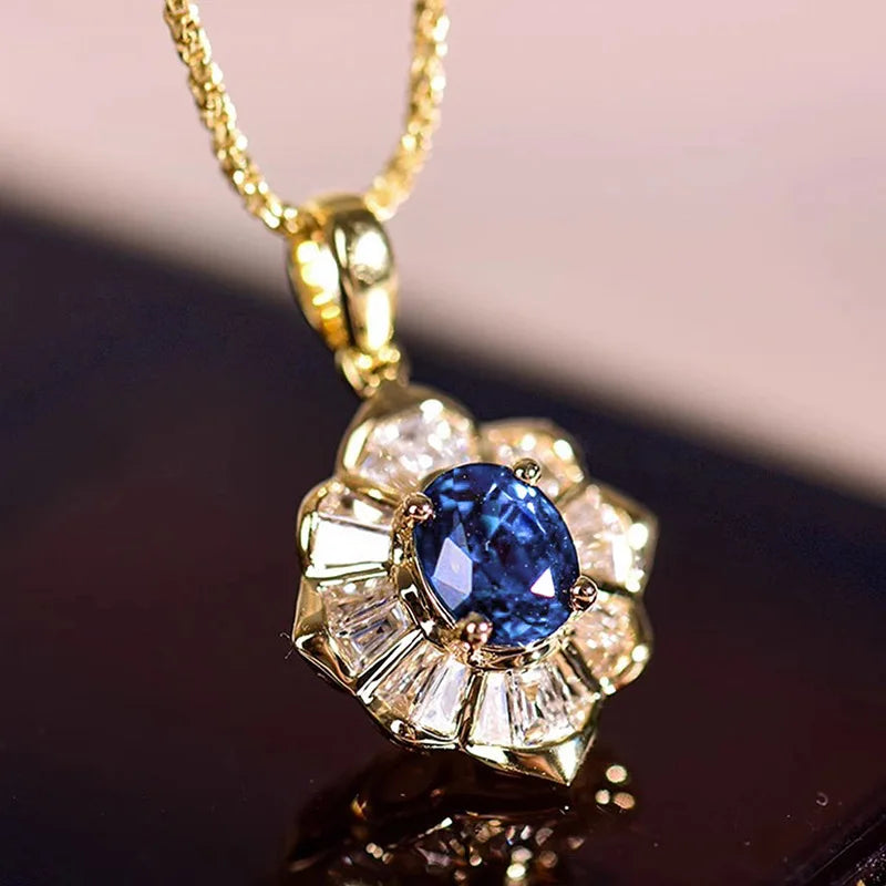 2025 Gorgeous White/Green/Purple/Pink Cubic Zirconia Women Necklace Simple and Elegant Design Female Wedding Trendy Jewelry