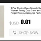 Zenat 8-Piece Chunky Mixed Metal Rings Set