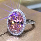 Zenat Pink Cubic Zirconia Ring for Women