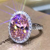 Zenat Pink Cubic Zirconia Ring for Women