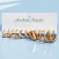 Zenat 6-Pair Elegant Daily Wear Earrings Set