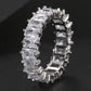 Fashion Luxury Cubic Zirconia Engagement Rings for Women Marquise Crystal Wedding Ring Party Jewelry Gift
