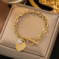 Zenat No Fade Stainless Steel Gold Plated Bracelet
