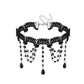 Zenat Neo-Gothic Black Lace Punk Choker Necklace