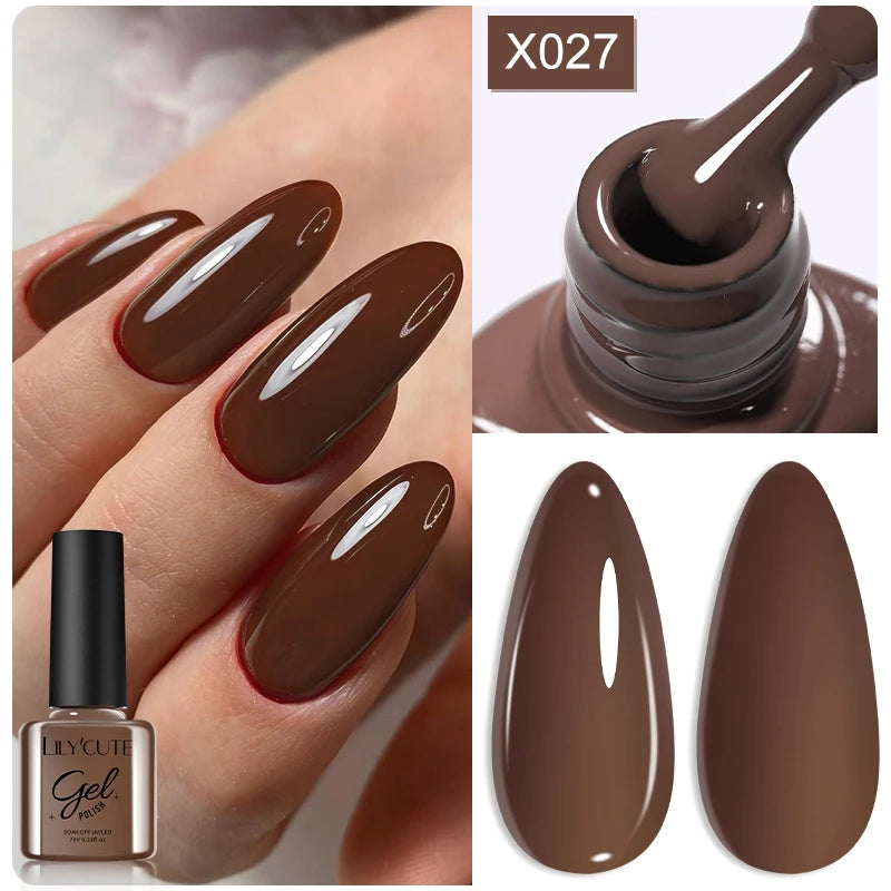 Zenat Red Autumn Winter Gel Nail Polish
