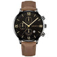 Zenat Geneva Wristwatch Alloy Case Leather