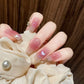 Zenat 24Pcs Glitter Diamond Press-On Nails