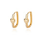 Zenat Round Hoop Stainless Steel Earrings for Women