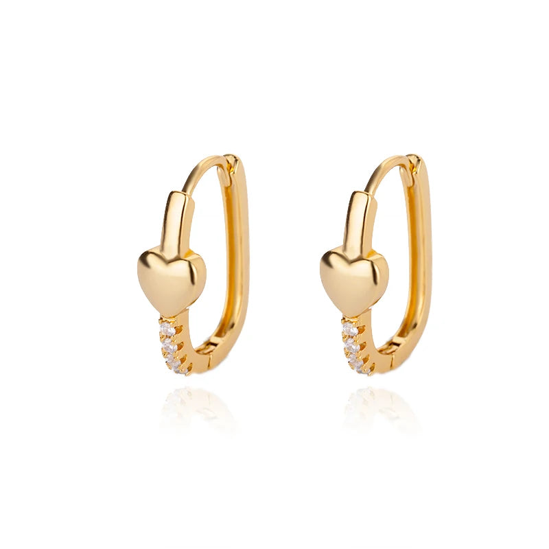 Zenat Round Hoop Stainless Steel Earrings for Women