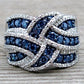 Zenat Luxury Prong Rings – Deep Blue Zircon