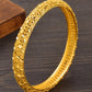 Bangrui 24K Dubai Gold Color Bangles Free Size