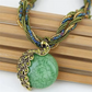 Zenat Elegant Vintage Peacock Tassel Pendant Necklace