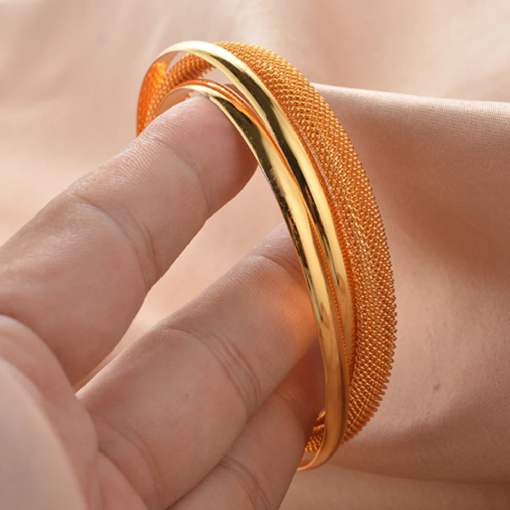 Shiny Bangles for Women Adjustable Bracelet