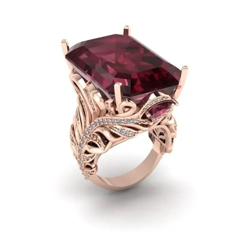 Zenat Sparkling Crystal Zircon Women's Ring